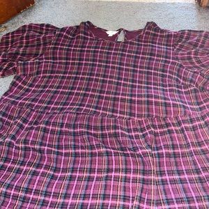 Purple Paid Terra And Sky 3X Women’s Blouse